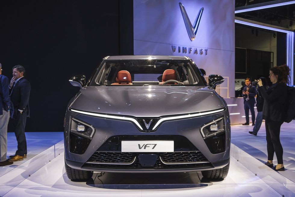 Cận cảnh nội thất VinFast VF7 tại Los Angeles Auto Show 2022 Cận cảnh nội thất VinFast VF7 tại Los Angeles Auto Show 2022