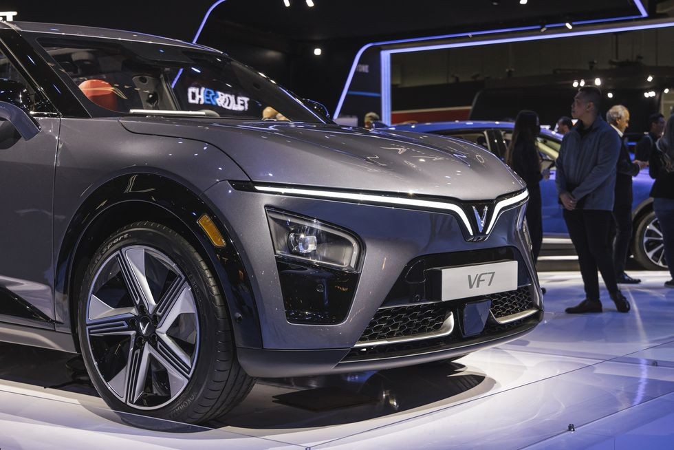 Cận cảnh nội thất VinFast VF7 tại Los Angeles Auto Show 2022 Cận cảnh nội thất VinFast VF7 tại Los Angeles Auto Show 2022