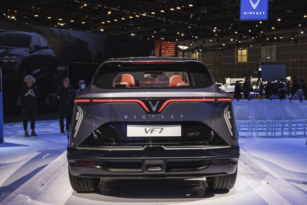 Cận cảnh nội thất VinFast VF7 tại Los Angeles Auto Show 2022 Cận cảnh nội thất VinFast VF7 tại Los Angeles Auto Show 2022