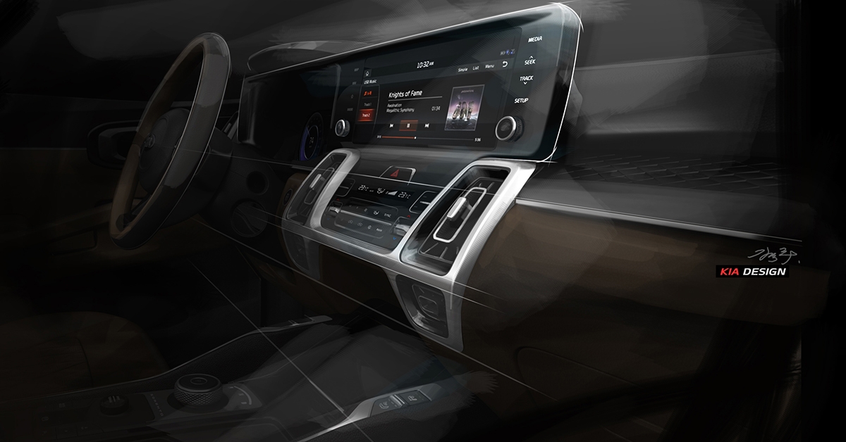 Lộ diện hình ảnh nội thất Kia Sorento 2021 lo dien hinh anh noi that kia sorento 2021
