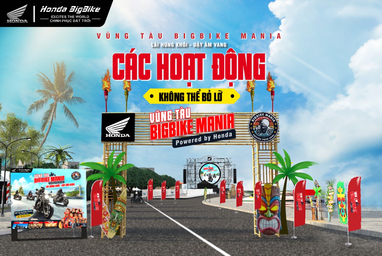 Sắp diễn ra đại hội mô tô Vũng Tàu BigBike Mania quy tụ hàng nghìn biker Sắp diễn ra đại hội mô tô Vũng Tàu BigBike Mania quy tụ hàng nghìn biker