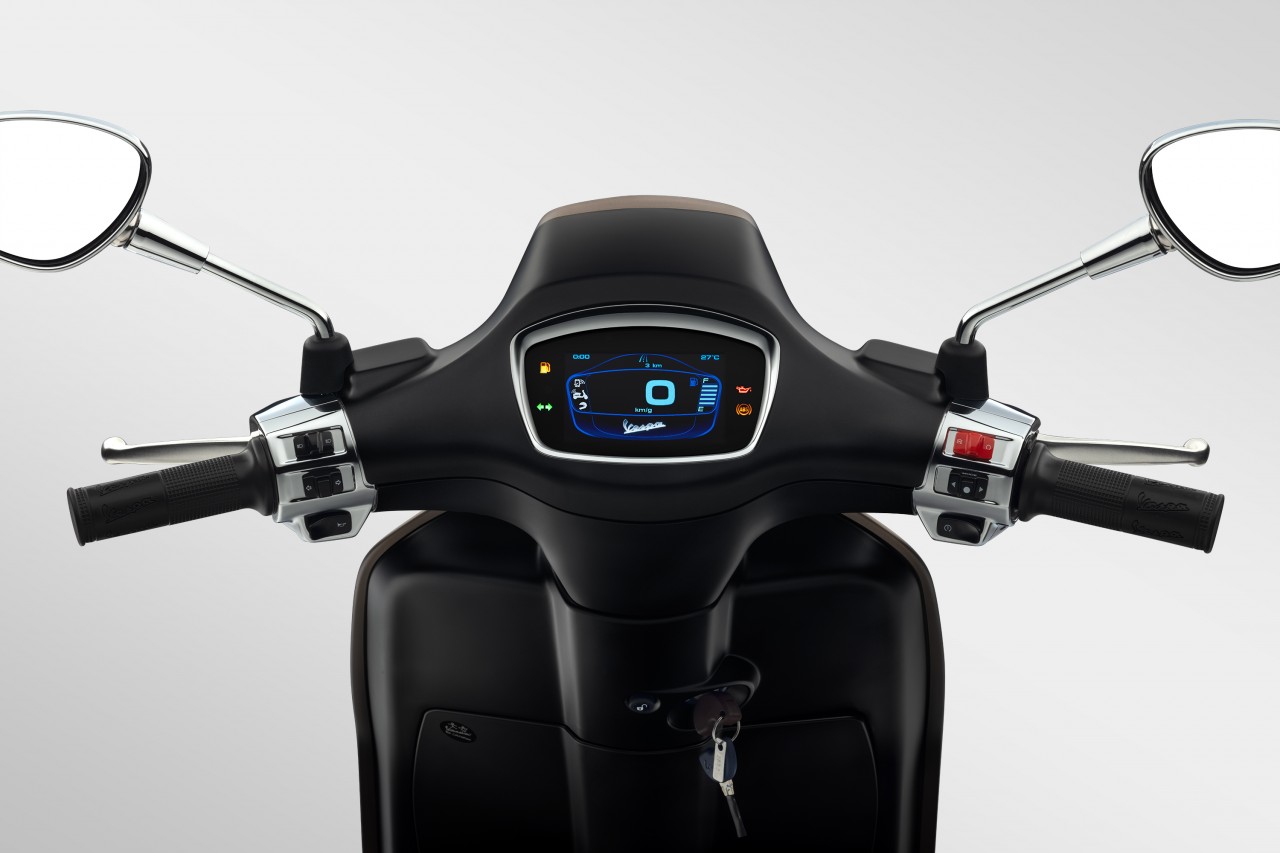 Vespa Sprint S sử dụng màn hình điện tử TFT Vespa Sprint S sử dụng màn hình điện tử TFT
