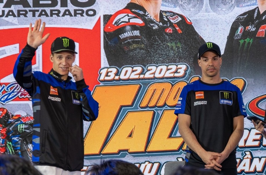Hai nhà vô địch MotoGP đội đua Yamaha đến giao lưu tại Việt Nam