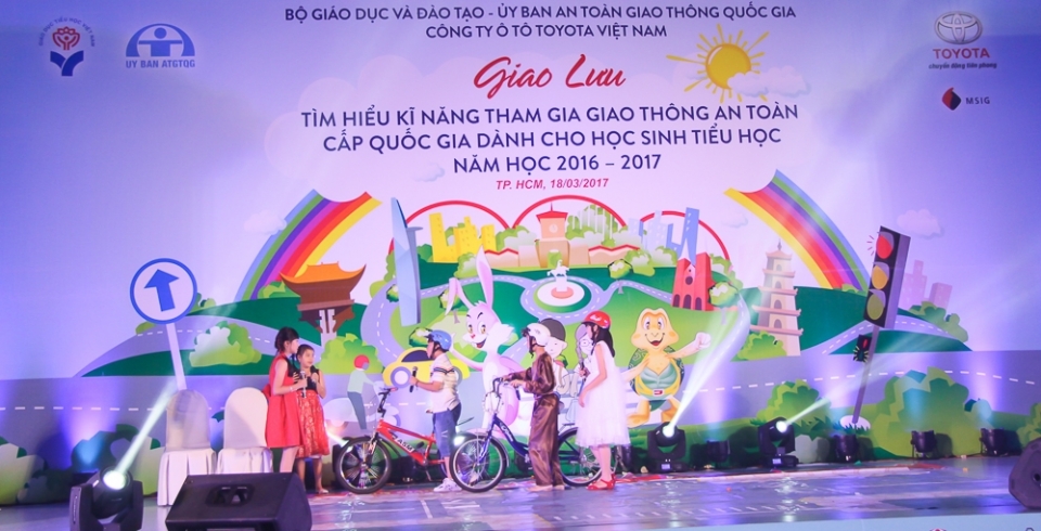 Chương trình “Toyota cùng em học ATGT” diễn ra náo nhiệt tại TP. HCM