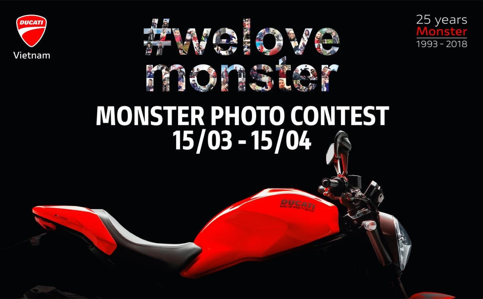 ducati to chuc cuoc thi anh ky niem 25 nam dong xe monster ra doi