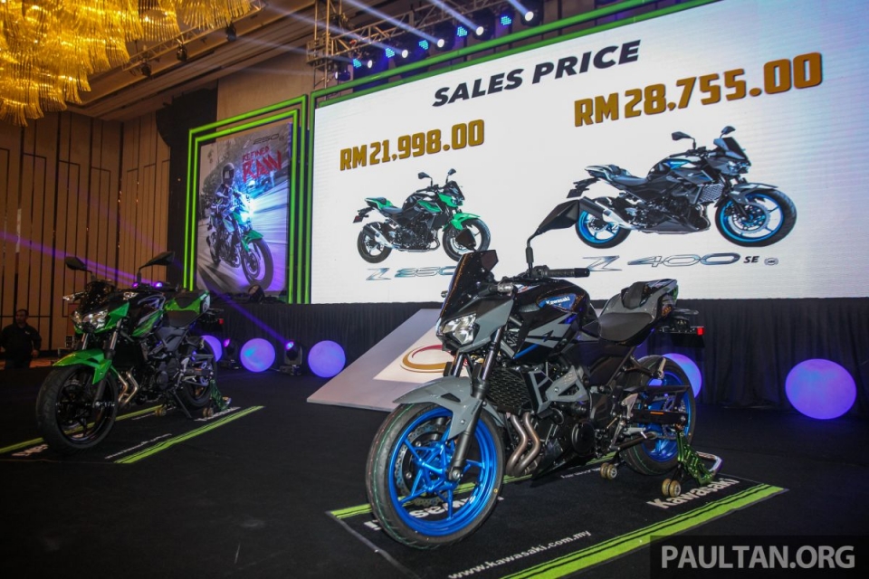 Bộ đôi Kawasaki Z400 SE ABS và Z250 ABS 2019 ra mắt kawasaki gioi thieu bo doi z400 se abs va z250 abs 2019