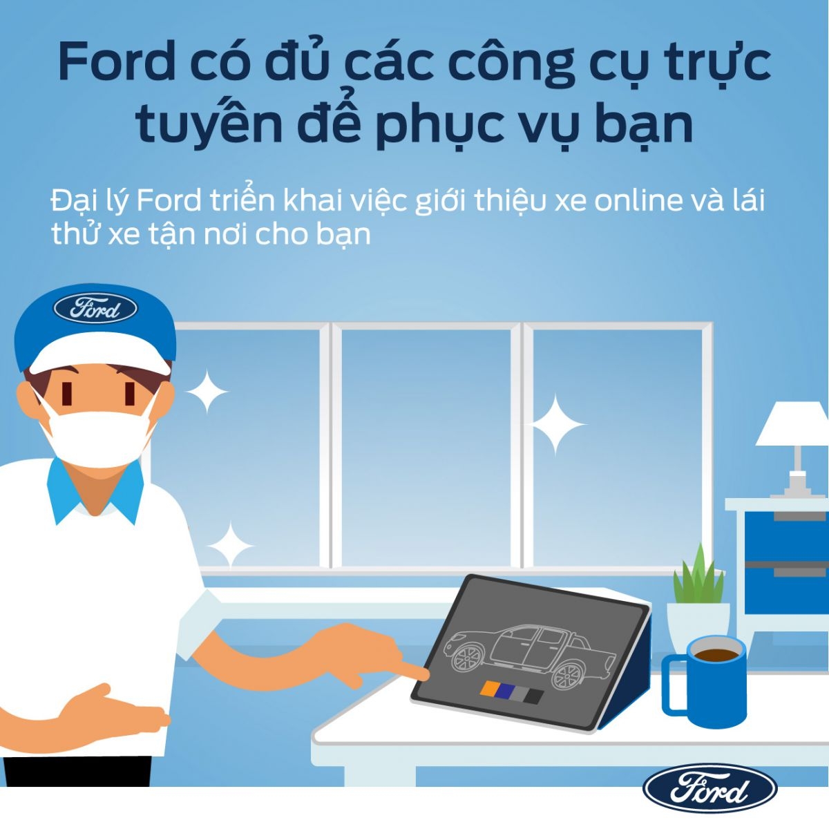 ford viet nam trien khai dich vu ho tro khach hang an toan mua dich