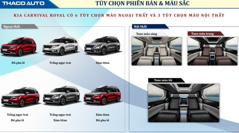 Đại lý bắt đầu nhận cọc Kia Carnival Royal