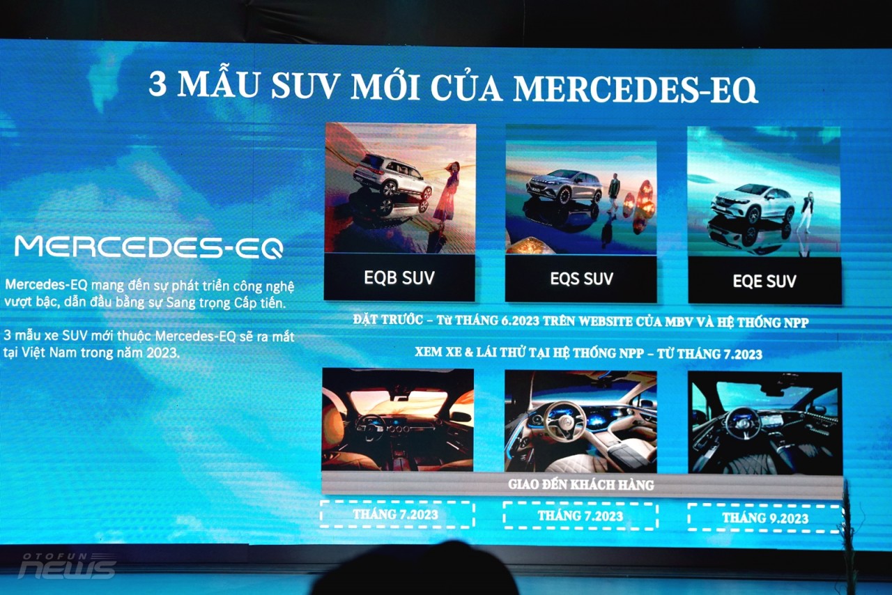Mercedes-Benz mang thêm 3 mẫu xe điện về Việt Nam trong năm 2023 Mercedes-Benz mang thêm 3 mẫu xe điện về Việt Nam trong năm 2023