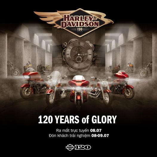 Harley-Davidson phiên bản kỷ niệm 120 năm sắp được bán tại Việt Nam Harley-Davidson phiên bản kỷ niệm 120 năm sắp được bán tại Việt Nam