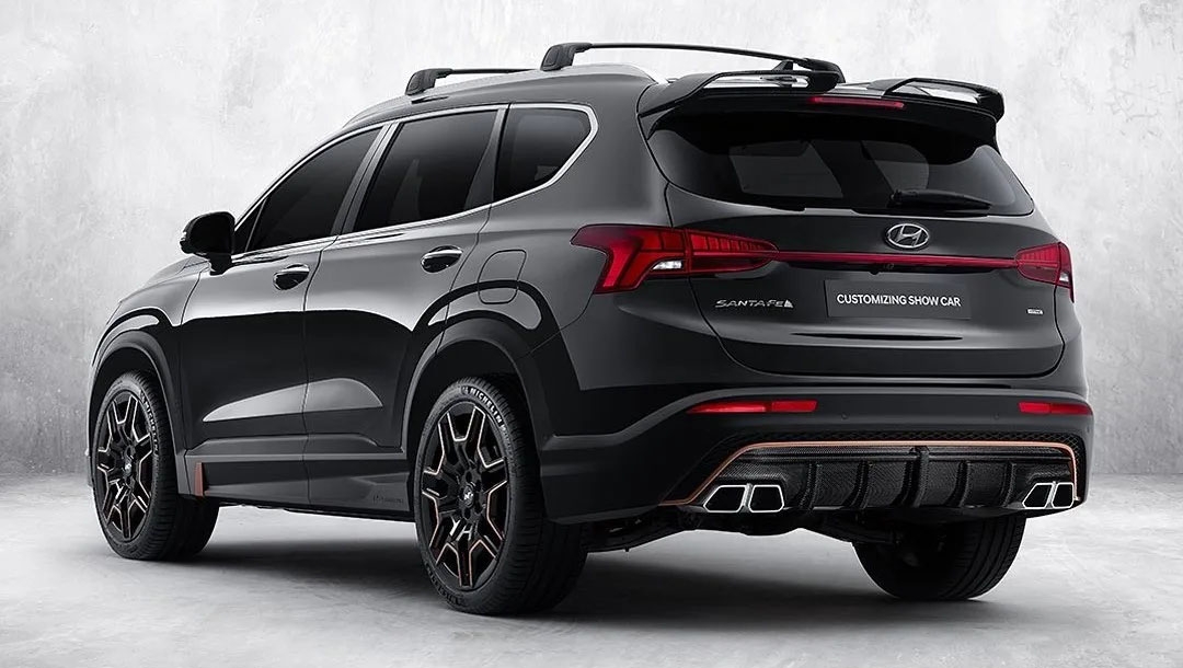 hyundai santafe 2021 cuc chat voi goi trang bi n performance