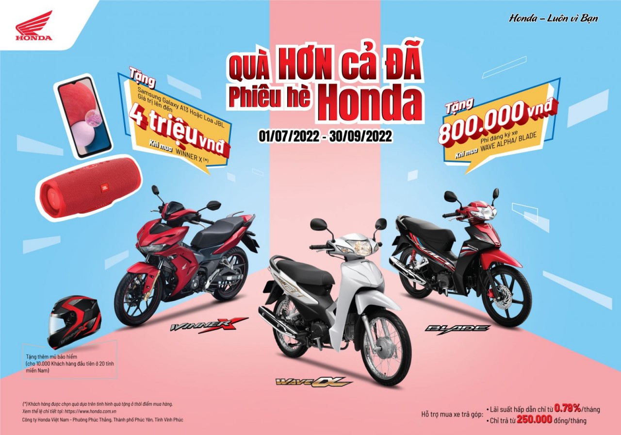 Honda Việt Nam khuyến mãi lớn cho loạt xe máy Honda Việt Nam khuyến mãi lớn cho loạt xe máy
