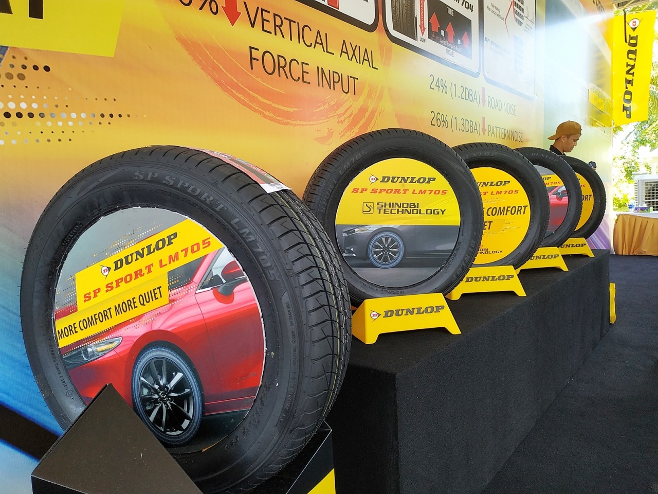 Dunlop giới thiệu lốp thế hệ mới, êm hơn và bám đường hơn dunlop gioi thieu lop lm705 the he moi em hon va bam duong hon