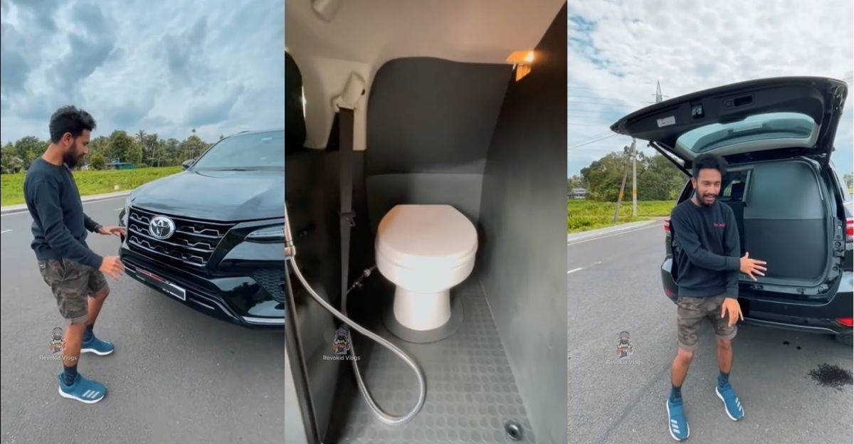 Dân chơi Ấn Độ thể hiện đẳng cấp độ xe cách lắp cả toilet trên Toyota Fortuner Dân chơi Ấn Độ thể hiện đẳng cấp độ xe cách lắp cả toilet trên Toyota Fortuner