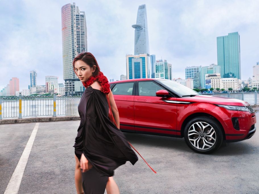 Fashionista Châu Bùi tạo dáng 'sang chảnh' cùng Range Rover Evoque Fashionista Châu Bùi tạo dáng 'sang chảnh' cùng Range Rover Evoque
