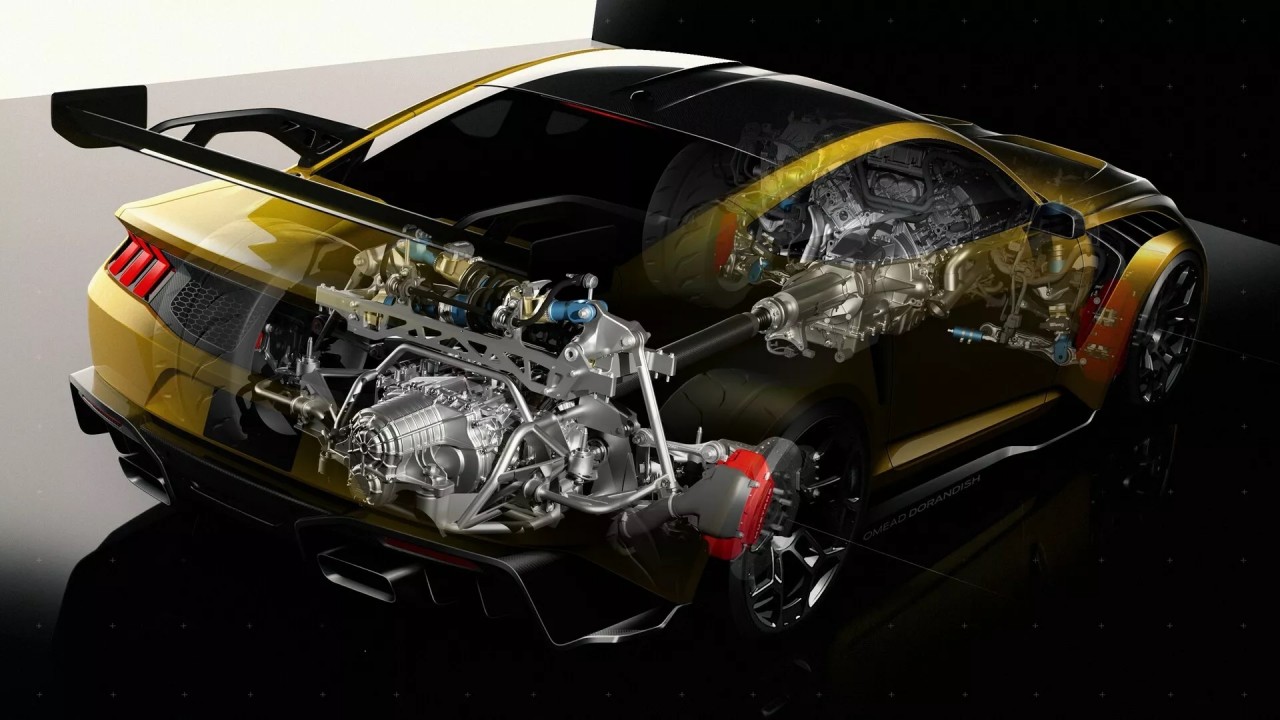 Chi tiết Ford Mustang GTD 2025 công suất 800 mã lực Chi tiết Ford Mustang GTD 2025 công suất 800 mã lực
