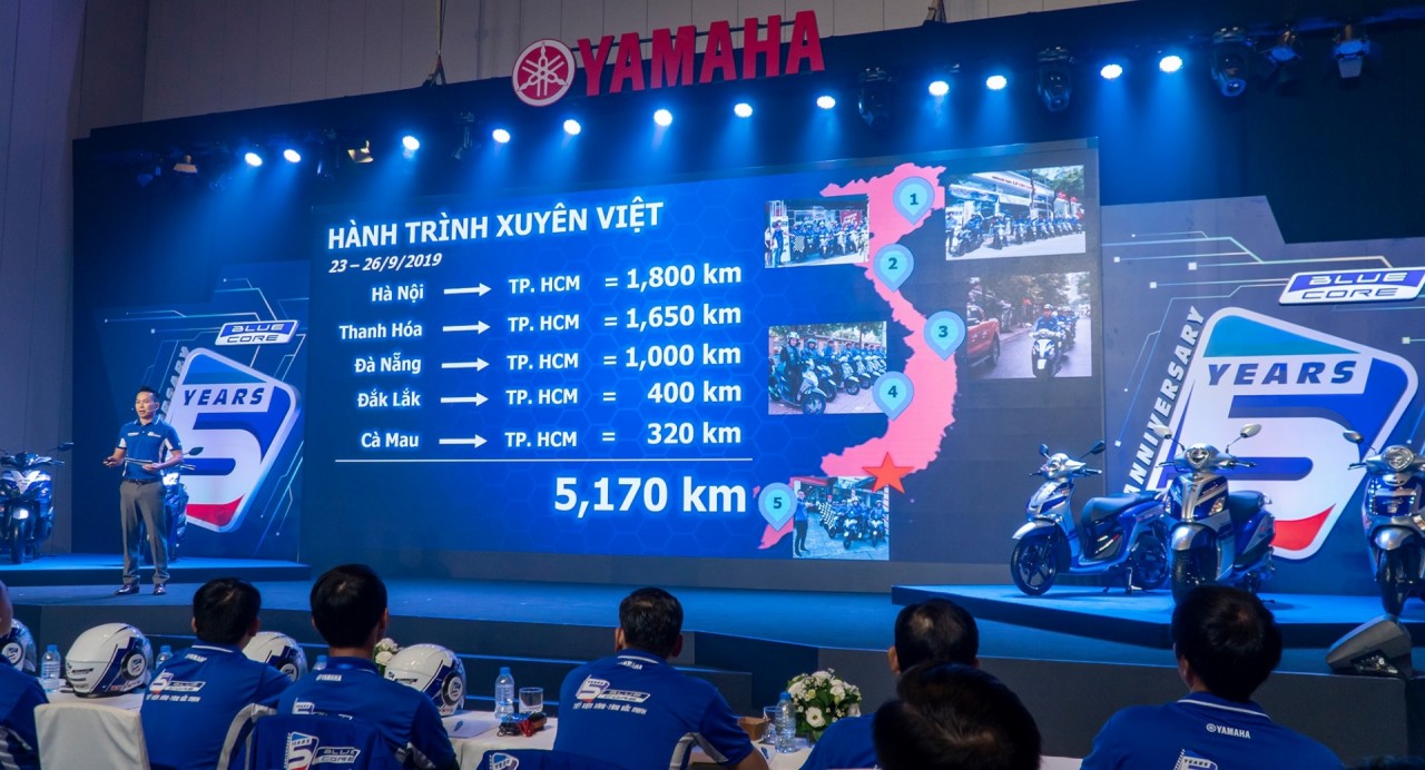 Yamaha tổ chức hành trình xuyên Đông Nam Á, mừng động cơ Blue Core 5 tuổi yamaha to chuc hanh trinh xuyen dong nam a mung dong co blue core duoc 5 tuoi