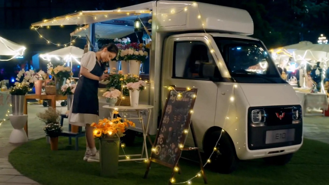 Cận cảnh Wuling E10 - xe tải điện mini dành cho đô thị Cận cảnh Wuling E10 - xe tải điện mini dành cho đô thị