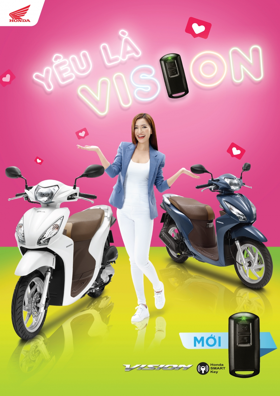 Honda giới thiệu xe tay ga Vision mới giá từ 30 triệu đồng honda gioi thieu xe tay ga vision moi voi he thong khoa smart key