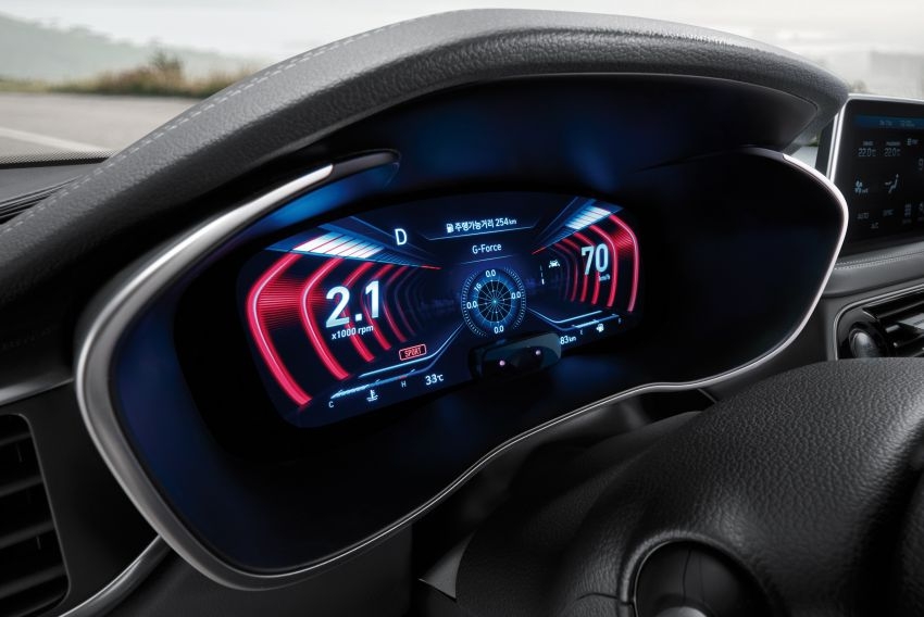 genesis g70 so huu man hinh hien thi 3d dau tien tren the gioi