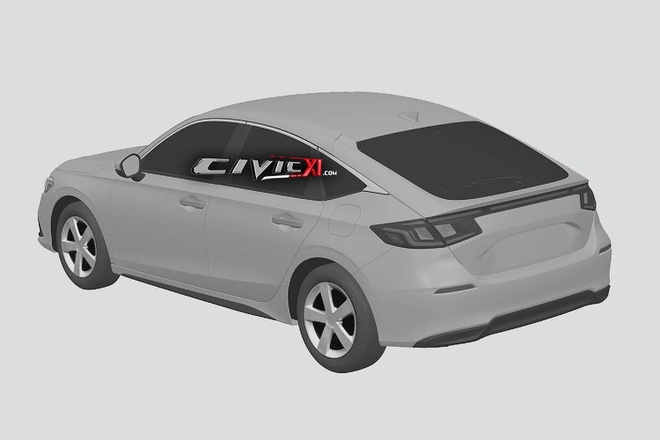 honda civic 2022 lo hinh phac thao