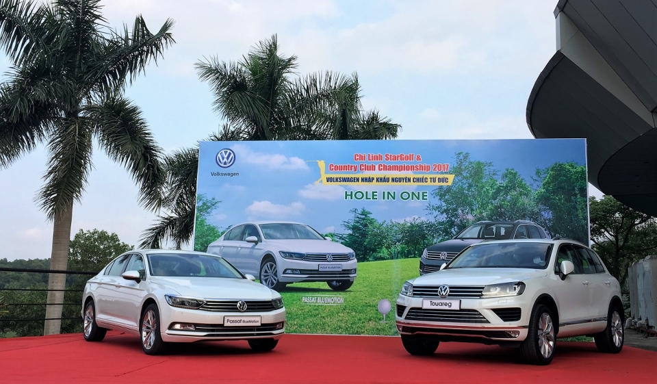 volkswagen viet nam tai tro xe cho giai golf chi linh 2017