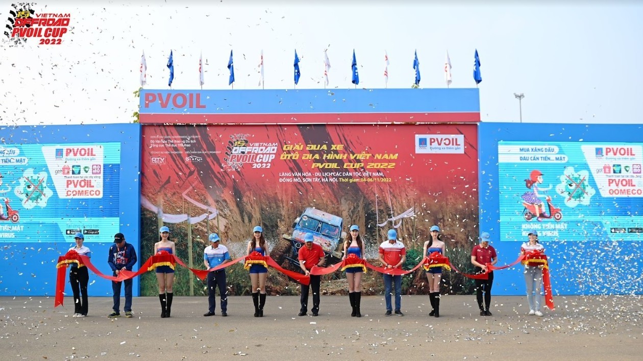 Ấn tượng PVOIL tại Giải Đua xe ô tô địa hình Việt Nam 2022