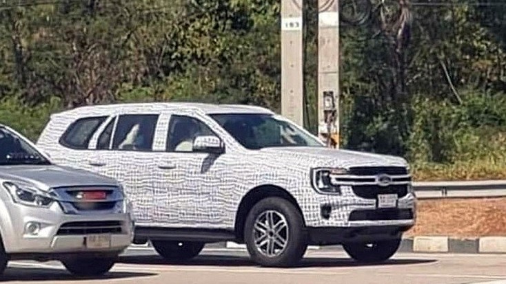 Bắt gặp Ford Everest thế hệ mới chạy thử tại Thái Lan