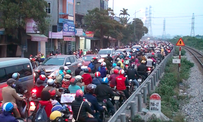 Cửa ngõ thủ đô ùn tắc sau đợt nghỉ Tết Dương lịch cua ngo thu do un tac sau dot nghi tet duong lich