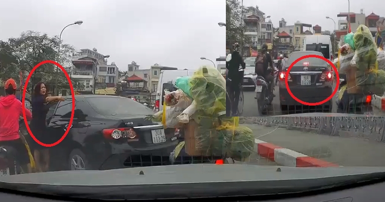 Phạt tiền và tước bằng 2 tháng với nữ tài xế quát người tham gia giao thông trên cầu Cót phat tien va tuo c ba ng 2 tha ng vo i nu ta i xe qua t nguo i tham gia giao thong tren cau cot