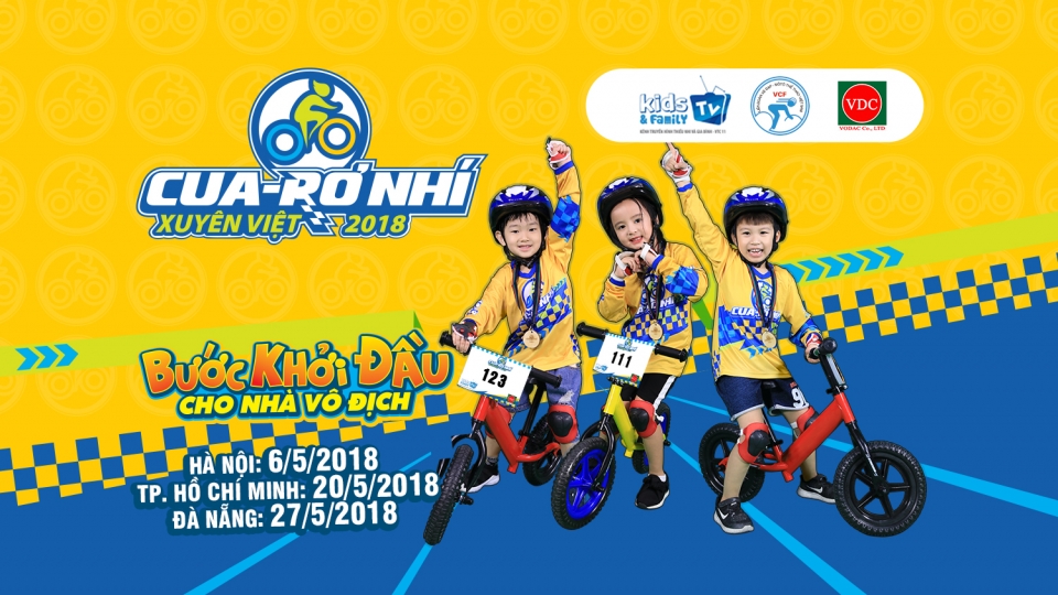 Giải đua "Cua-rơ nhí xuyên việt 2018" sẽ lần lượt diễn ra tại Hà Nội, TP Hồ Chí Minh, và Đà Nẵng giai dua cua ro nhi xuyen viet 2018 se lan luot dien ra tai ha noi tp ho chi minh va da nang