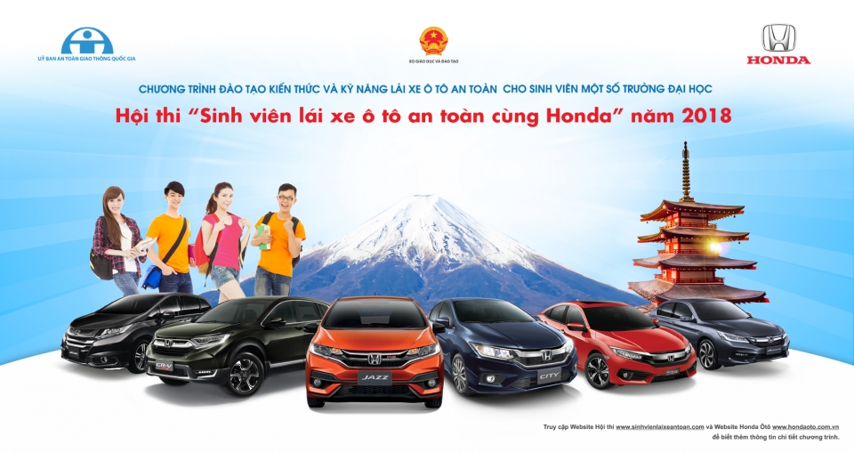 Kết quả Vòng loại và thể lệ Vòng chung kết Hội thi “Sinh viên lái xe ôtô an toàn cùng Honda năm 2018” ket qua vong loai va the le vong chung ket hoi thi sinh vien lai xe oto an toan cung honda nam 2018