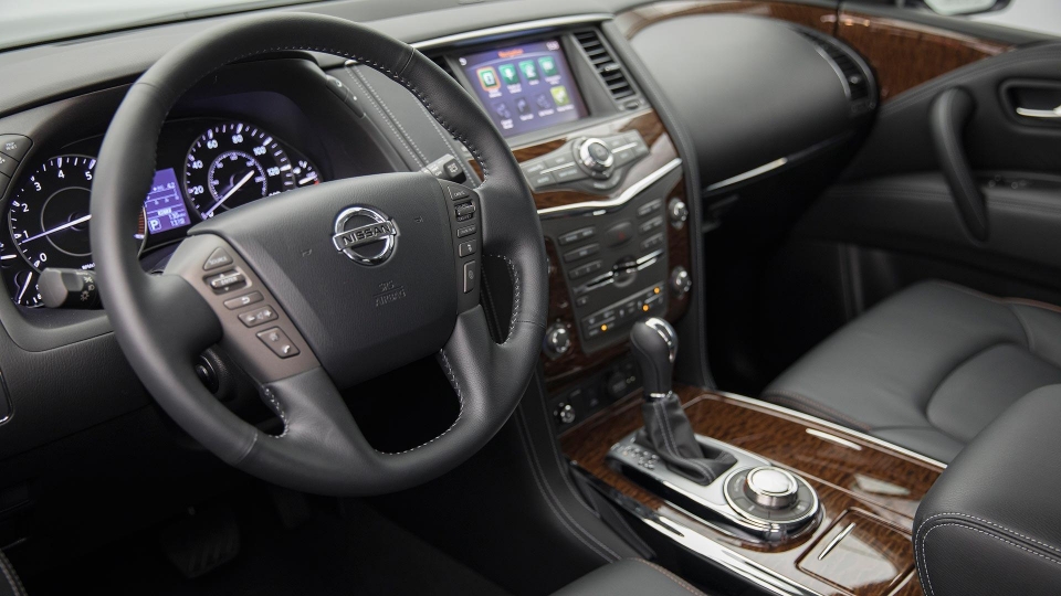 Nissan Armada 2018 ra mắt với gương chiếu hậu thông minh I-RVM nissan armada 2018 ra mat voi guong chieu hau thong minh i rvm