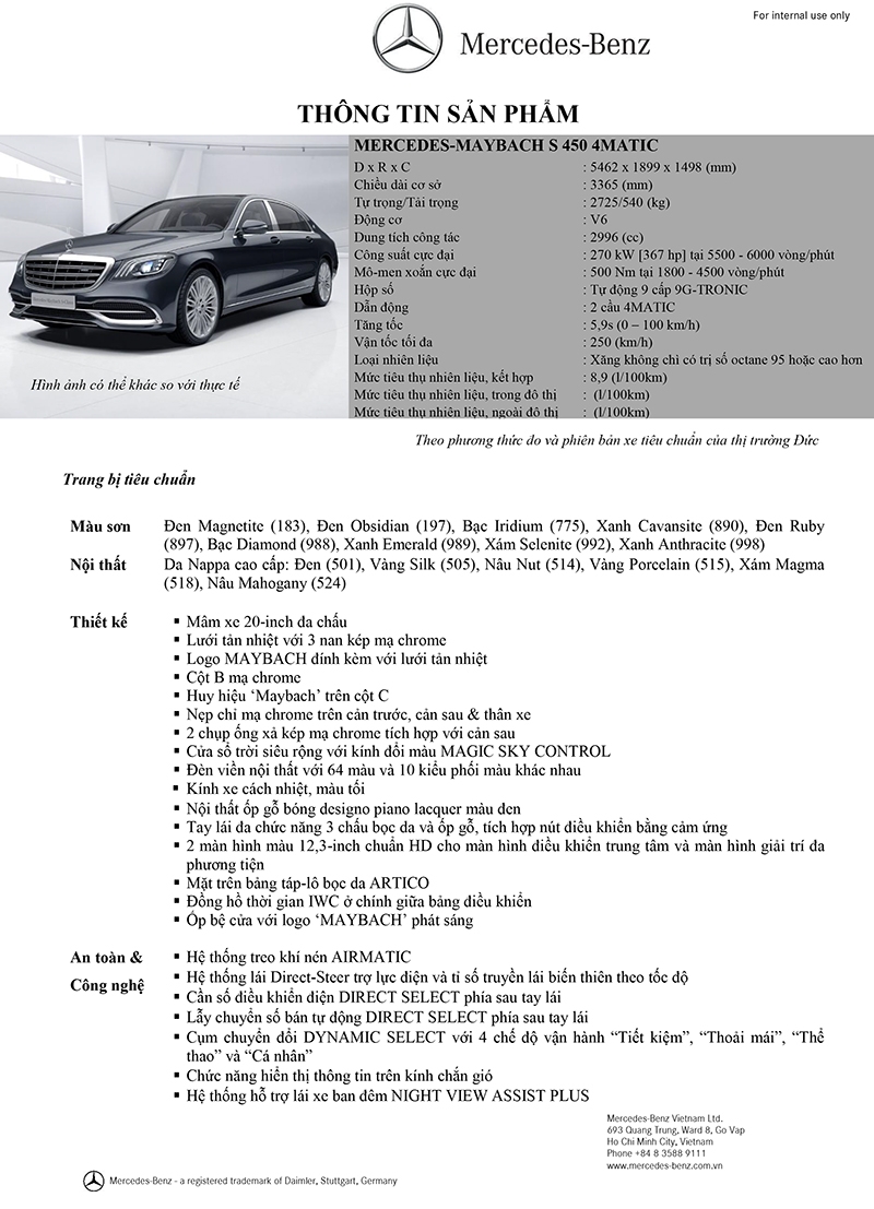 Mercedes-Benz S-Class thế hệ mới khởi điểm từ 4,2 tỷ đồng với S 450 L mercedes benz s class the he moi khoi diem tu 42 ty dong voi s 450 l