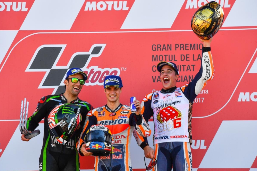 Tay đua Tây Ban Nha Marc Marquez lên ngôi Vô địch mùa giải MotoGP 2017 tại quê nhà tay dua tay ban nha marc marquez len ngoi vo dich mua giai motogp 2017 tai que nha