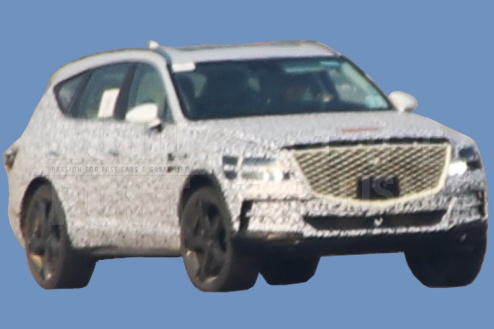 lo dien suv genesis gv80 chay thu o han quoc