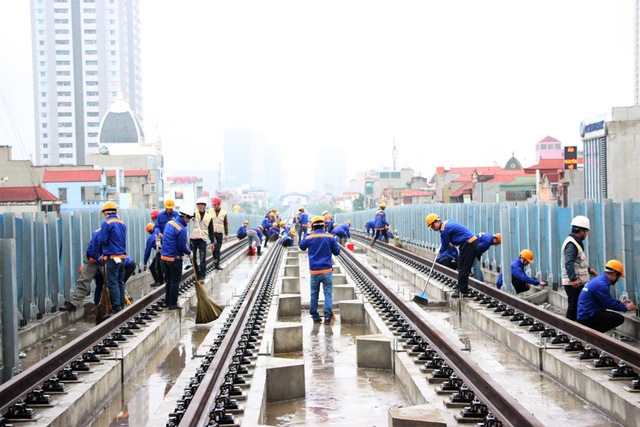 Đã hoàn thiện 13 đoàn tàu tuyến Cát Linh – Hà Đông