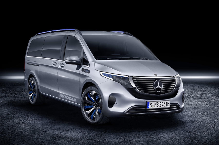 Mercedes-Benz V-Class chạy điện sẽ có mặt tại triển lãm Geneva mercedes benz v class chay dien se co mat tai trien lam geneva