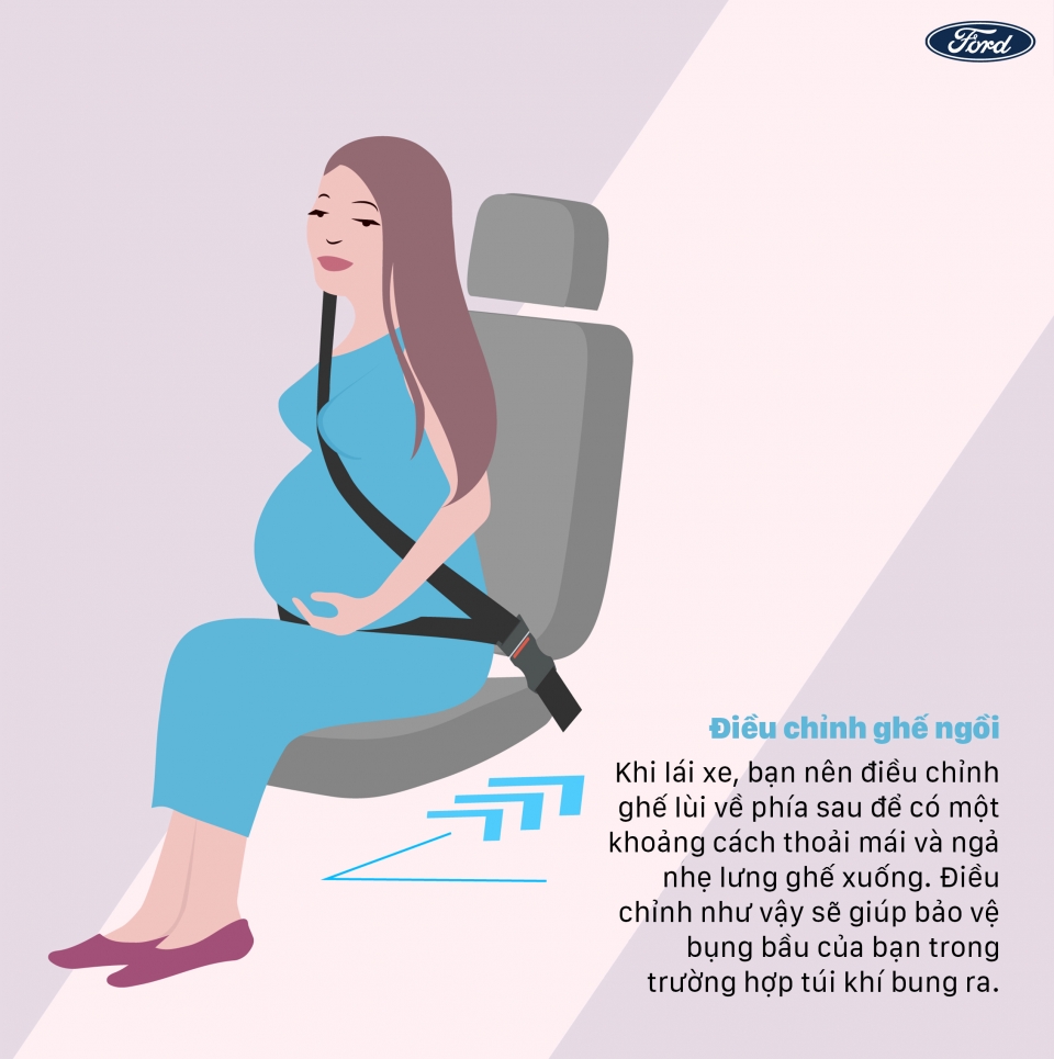 Ford chia sẻ "mẹo" lái xe an toàn cho bà bầu ford chia se meo lai xe an toan cho ba bau