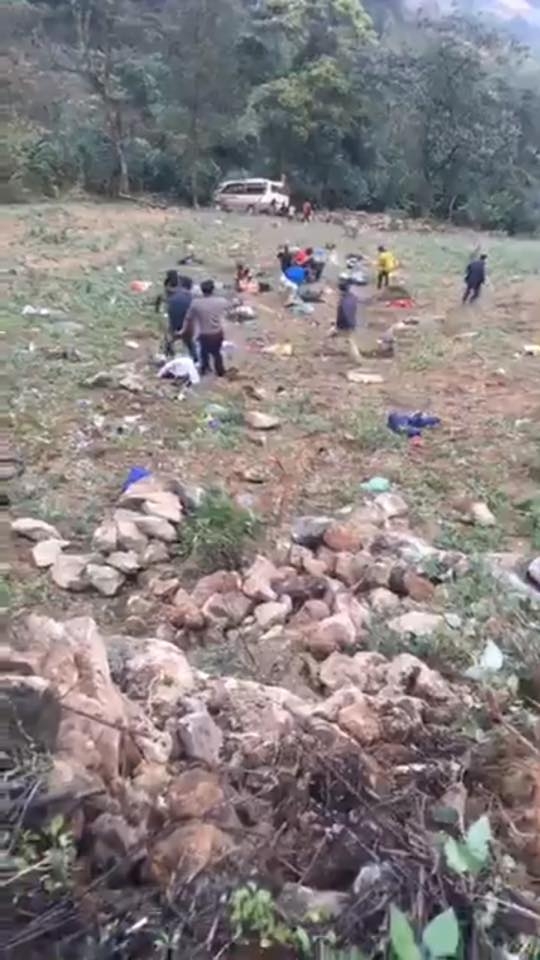 xe khach 29 cho gap nan tai lao cai
