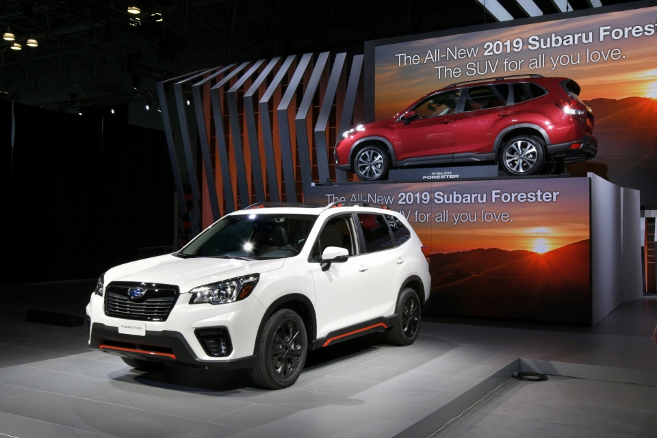 new york 2018 subaru forester 2018 lo dien voi mat than eyesight va dong co boxer 25l