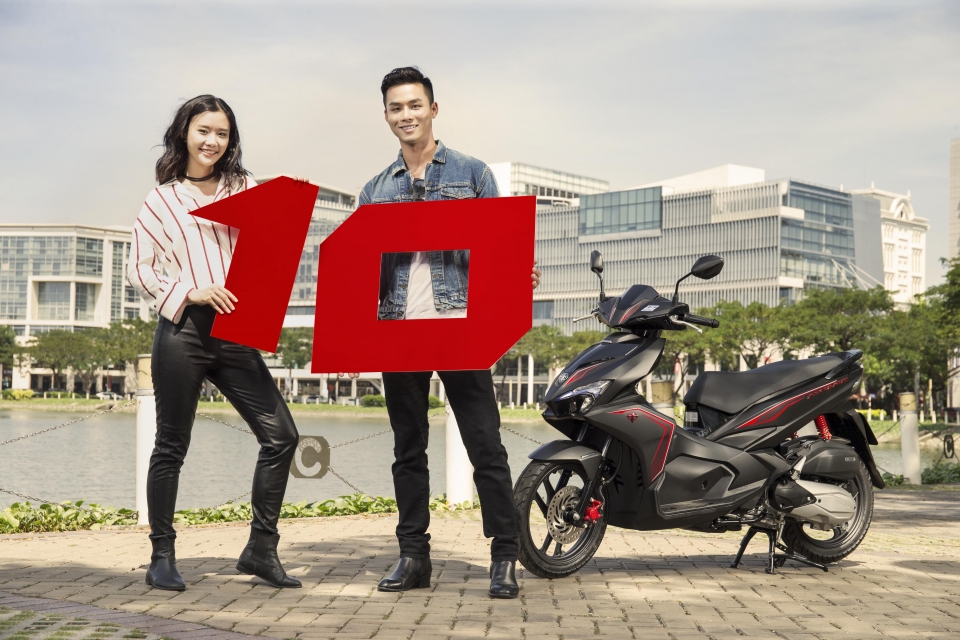 Cột mốc 10 năm Honda Air Blade có mặt tại Việt Nam cot moc 10 nam honda air blade co mat tai viet nam
