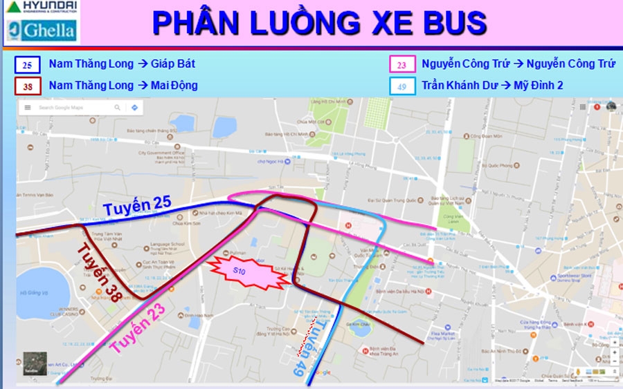 Hà Nội phân luồng giao thông phục vụ thi công nhà ga S9, S10 ha noi phan luong giao thong phuc vu thi cong nha ga s9 s10