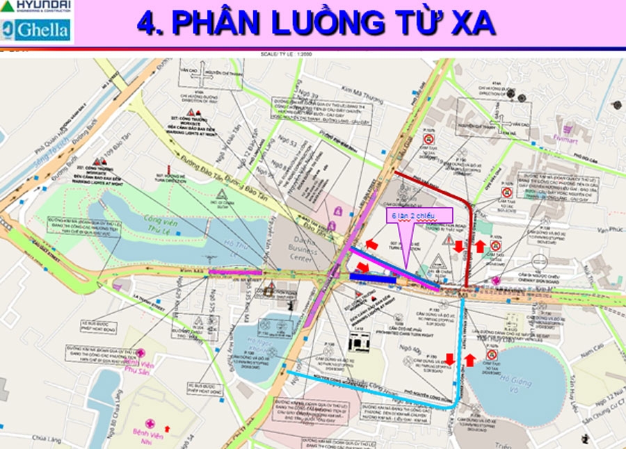 Hà Nội phân luồng giao thông phục vụ thi công nhà ga S9, S10 ha noi phan luong giao thong phuc vu thi cong nha ga s9 s10