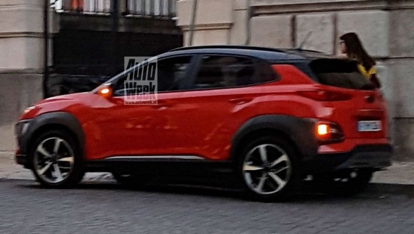 SUV Hyundai Kona bất ngờ xuất hiện trên phố suv hyundai kona bat ngo xuat hien tren pho