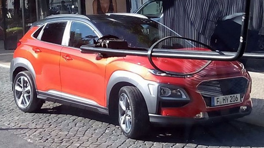 SUV Hyundai Kona bất ngờ xuất hiện trên phố suv hyundai kona bat ngo xuat hien tren pho