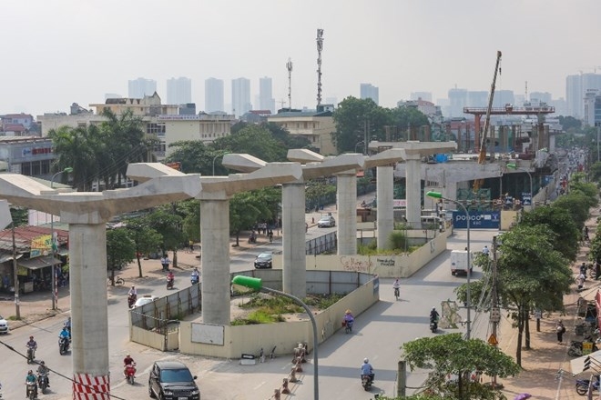 Cấm xe có chiều cao quá 3,5m lưu thông qua cầu vượt Mai Dịch cam xe co chieu cao qua 35m luu thong qua cau vuot mai dich