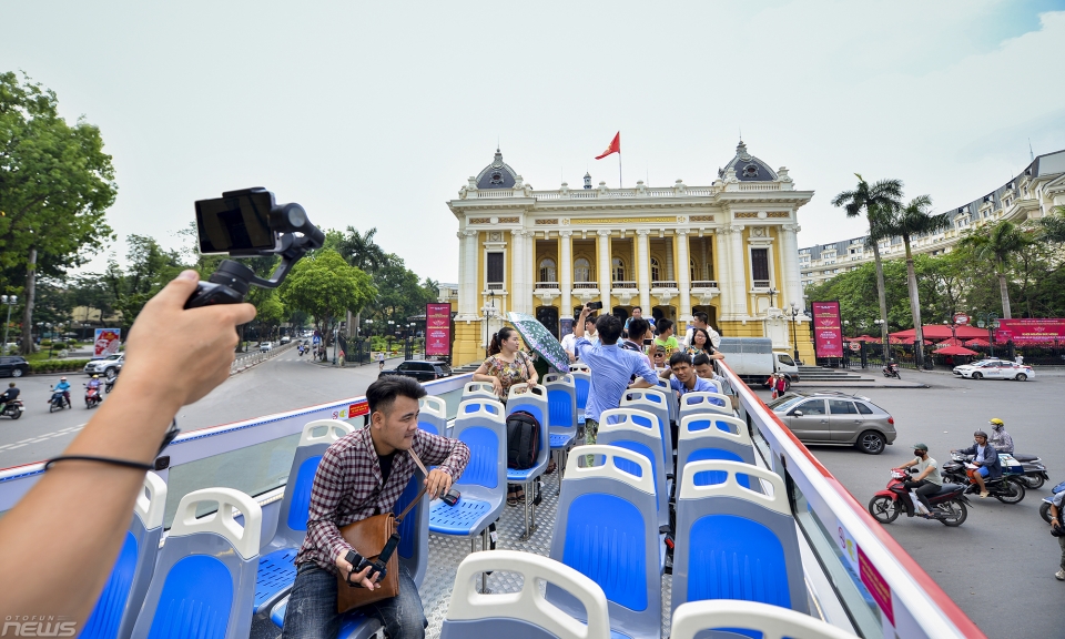 Trải nghiệm xe buýt 2 tầng độc đáo ở Hà Nội trai nghiem xe buyt 2 tang doc dao o ha noi
