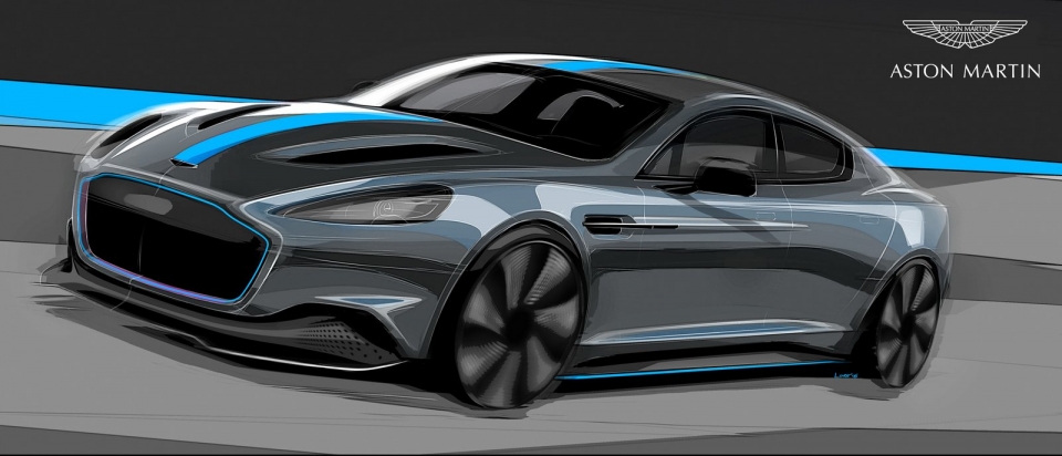 xe dien aston martin rapide se xuat hien vao nam 2019