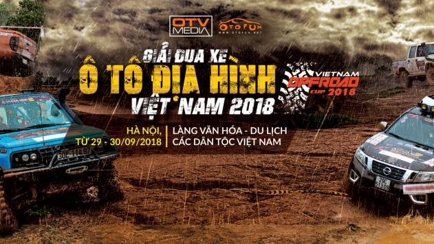 Giải Đua xe ô tô địa hình VOC 2018 sẽ diễn ra trong 2 ngày 29-30/9